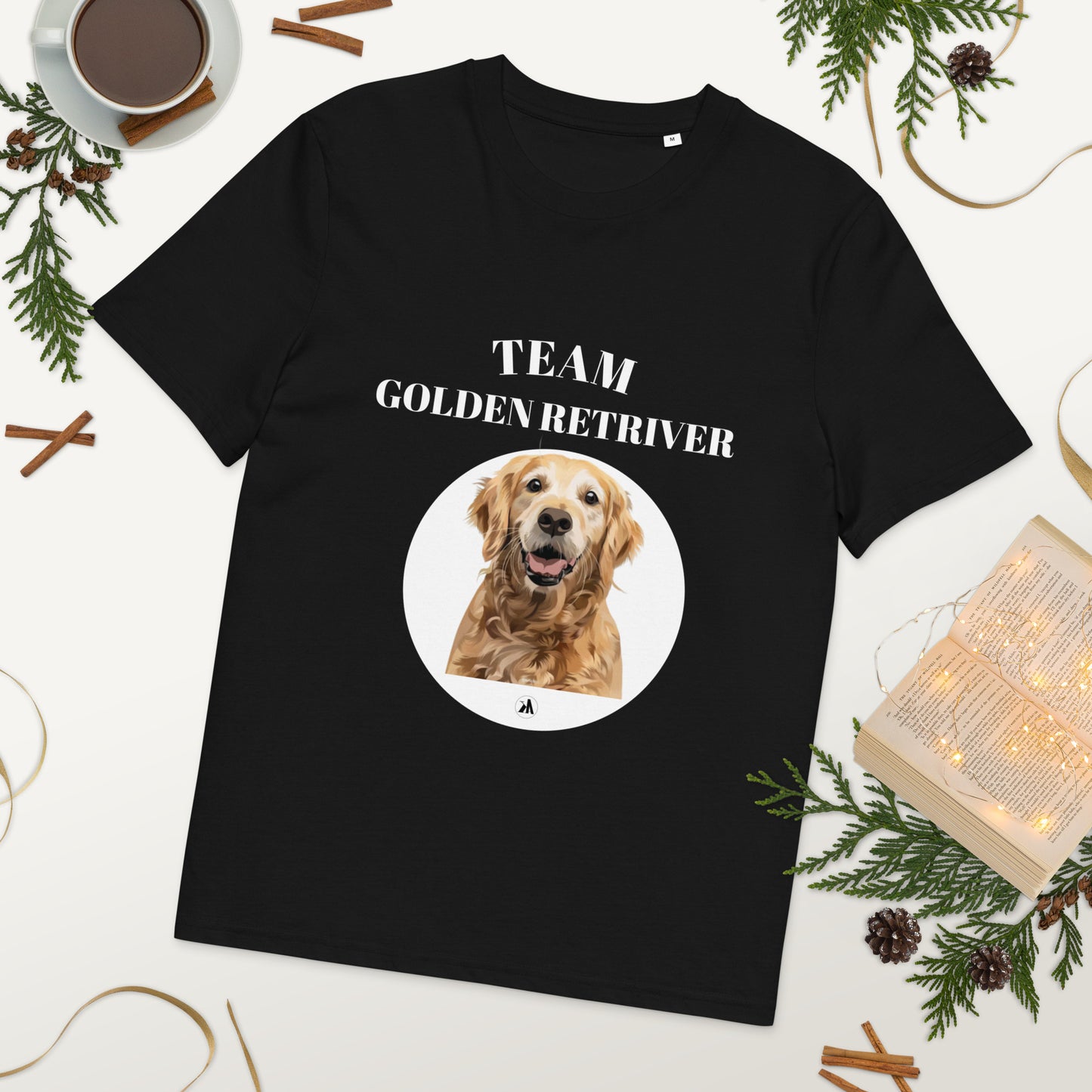 Camiseta orgánica Dogs-Golden Retriever