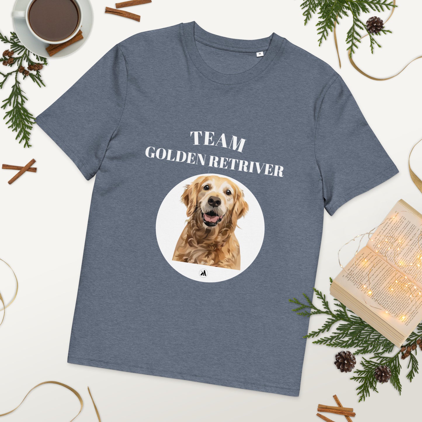 Camiseta orgánica Dogs-Golden Retriever