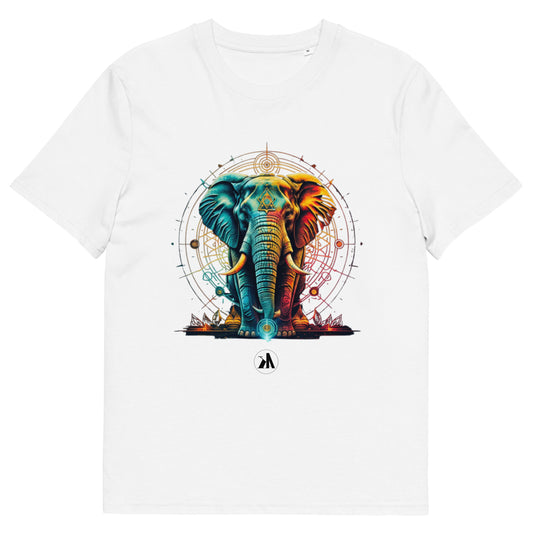 Camiseta orgánica blanca Elefante